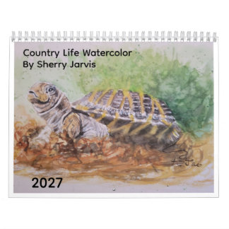 Calendario Acuarela de vida campestre de Sherry