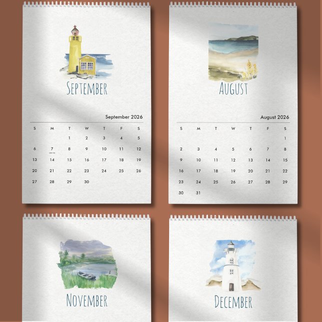 Calendario Acuarela Tropical 2026 (Subido por el creador)
