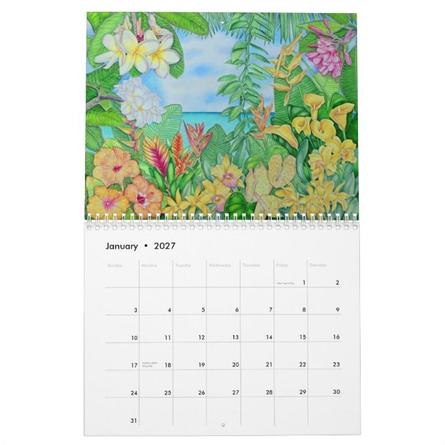 Calendario Acuarelas de Joel W. Carlson (Jan 2027)