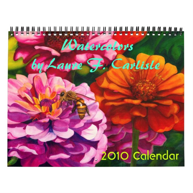 Calendario Acuarelas de Laure F. Carlisle (Tapa)