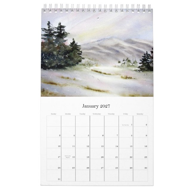 Calendario Acuarelas de Lin Frye 2012 (Jan 2027)