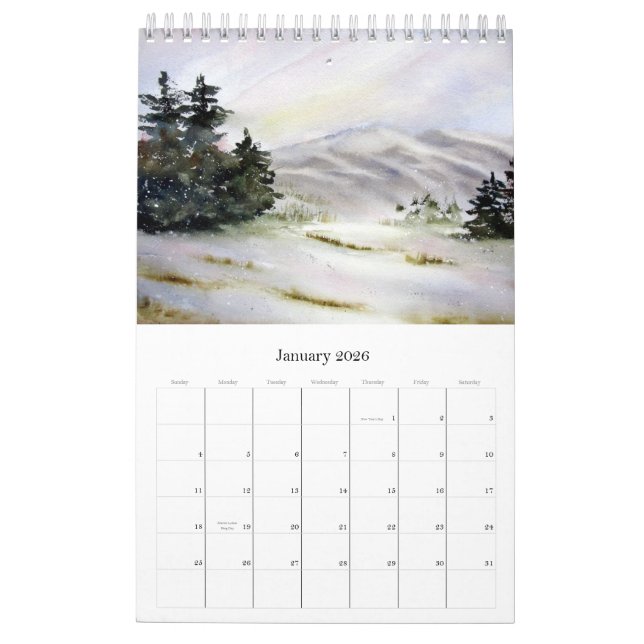 Calendario Acuarelas de Lin Frye 2012 (Jan 2026)