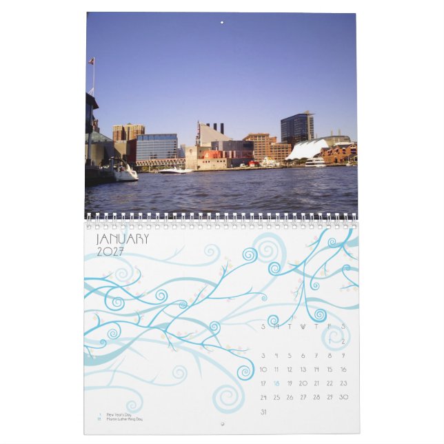 Calendario Acuario de Baltimore (Jan 2027)