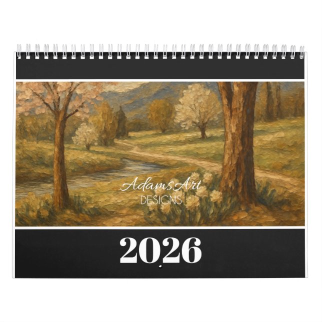 Calendario AdamsArt 2026 Campo otoñal (Tapa)