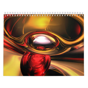 Calendario adaptable V5 del arte abstracto
