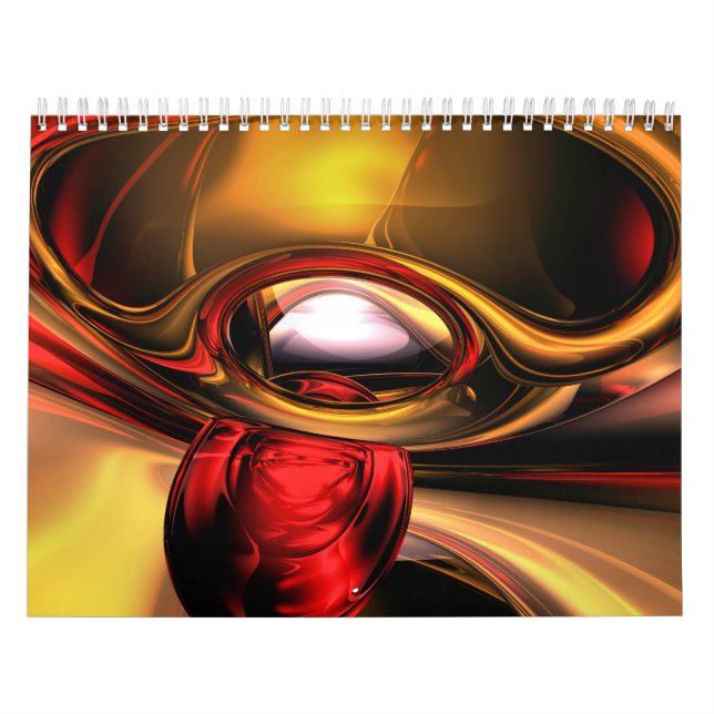 Calendario adaptable V5 del arte abstracto (Tapa)