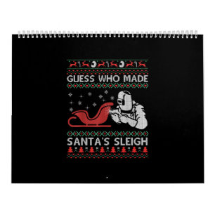 Calendario Adivina quién hizo el Sleigh de Santa  Graciosos 