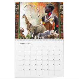 Calendario "Adoptar la esencia de África"
