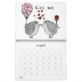 Calendario adorable hedgehog