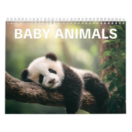 Calendario Adorable Wildlife Photography | Baby Animals Wall