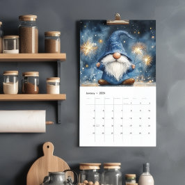 Calendario Adorables Gnomos 2027 Página Única