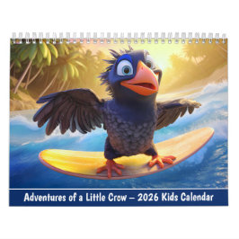 Calendario Adventures of a Little Crow – 2026 Kids Calendar