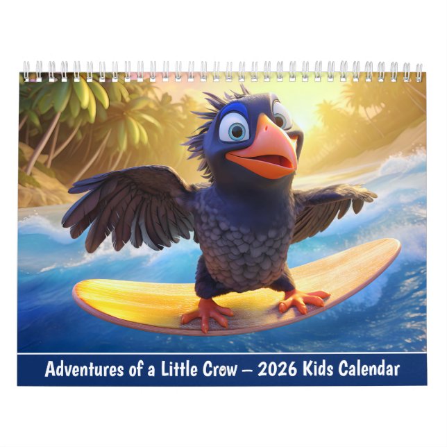 Calendario Adventures of a Little Crow – 2026 Kids Calendar (Tapa)