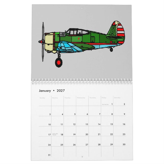 Calendario aeroplanos (Jan 2027)