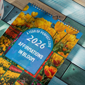 Calendario Afirmación de flores de tulipán Nuevos comienzos A