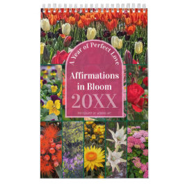 Calendario Afirmaciones Diarias en Flor 12 meses