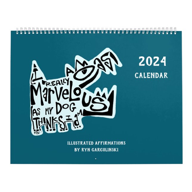 Calendario Afirmaciones ilustradas por Rynski (Tapa)