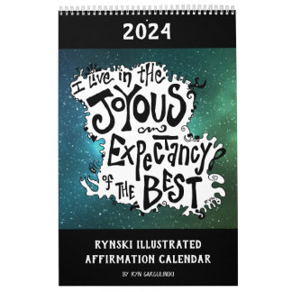 Calendario Afirmaciones ilustradas por Rynski
