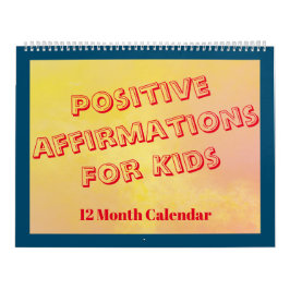 Calendario Afirmaciones positivas para niños y aulas