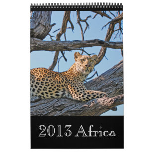 Calendario África salvaje animal 2013 (CUALQUIER AÑO)