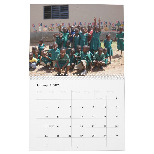 Calendario África voluntaria (Jan 2027)