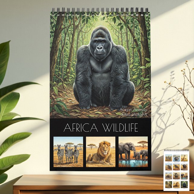 Calendario Africa Wildlife Calendar 2026 / African Animals (Africa Wildlife Calendar / African Animals)