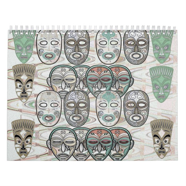 Calendario African Masks (Tapa)