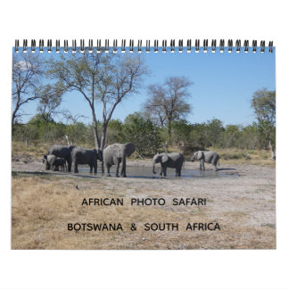 CALENDARIO AFRICAN PHOTO SAFARI - BOTSWANA & SOUTH AFRICA