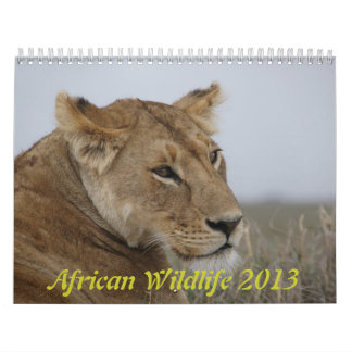 Calendario africano 2013 de la fauna