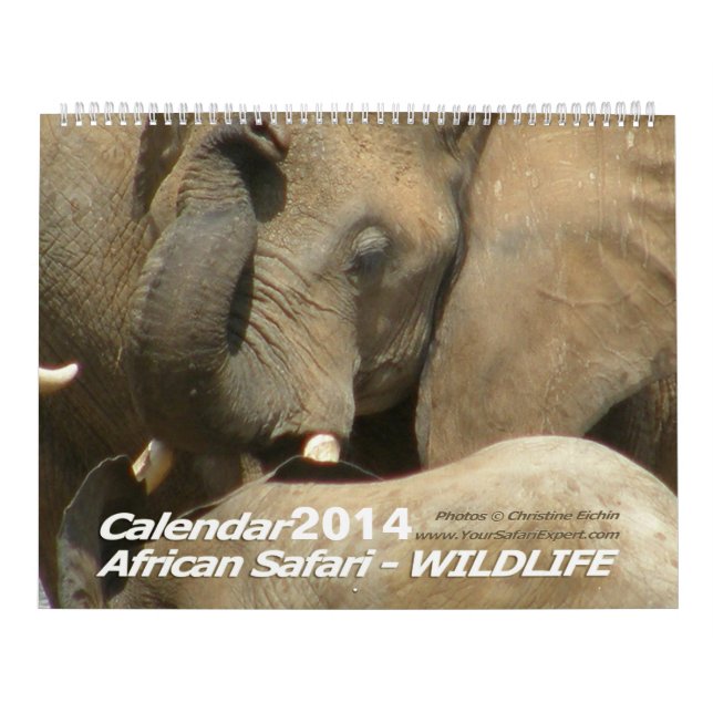 Calendario africano de la FAUNA del safari (Tapa)