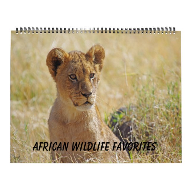 CALENDARIO AFRICANO DE LOS FAVORITOS DE LA FAUNA (Tapa)
