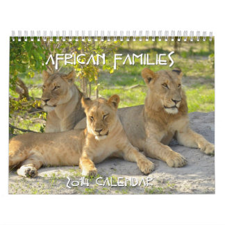 Calendario africano del personalizado de las