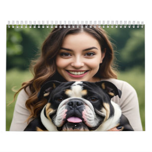 Calendario Agregar foto de Bulldog Personalizar