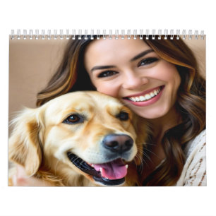 Calendario Agregar Foto de Retriever Dorado Personalizar