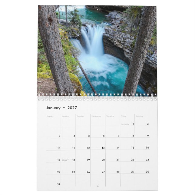 Calendario Agua de todo el mundo (Jan 2027)