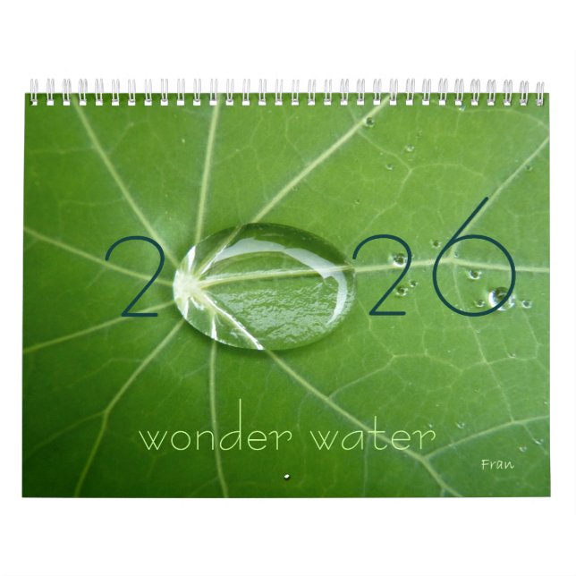 Calendario agua maravillosa 2026 (Tapa)