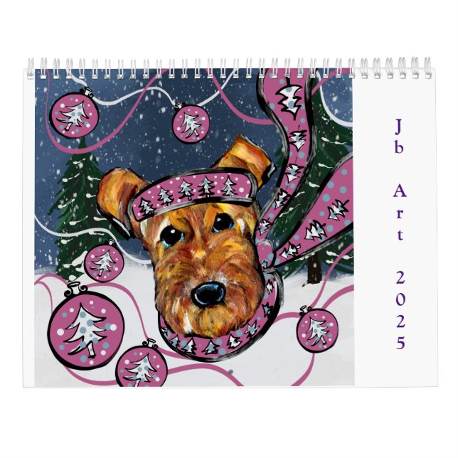 CALENDARIO AIREDALE TERRIER (Reverso)