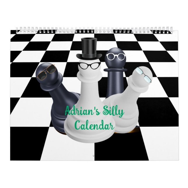 Calendario Ajedrez Silencioso Personalizado (Tapa)