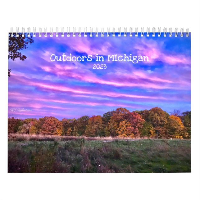 Calendario Al aire libre en Michigan (Tapa)