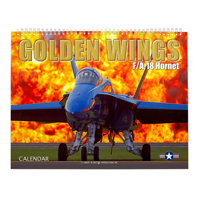 Calendario ALAS GOLDEN - avispón F/A-18 (Tapa)