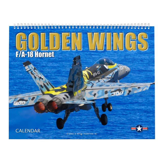 Calendario ALAS GOLDEN - avispón F/A-18 (Tapa)