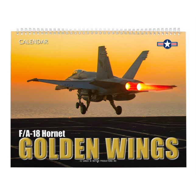 Calendario ALAS GOLDEN - avispón F/A-18 (Tapa)