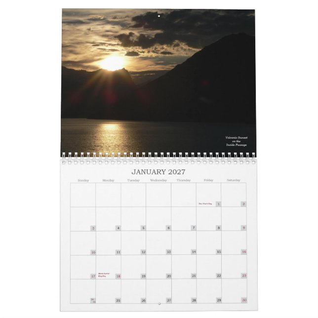 Calendario Alaska, 2013 (Jan 2027)