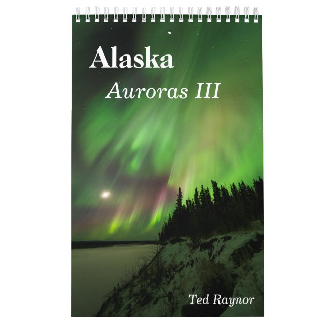Calendario Alaska Auroras III (Tapa)