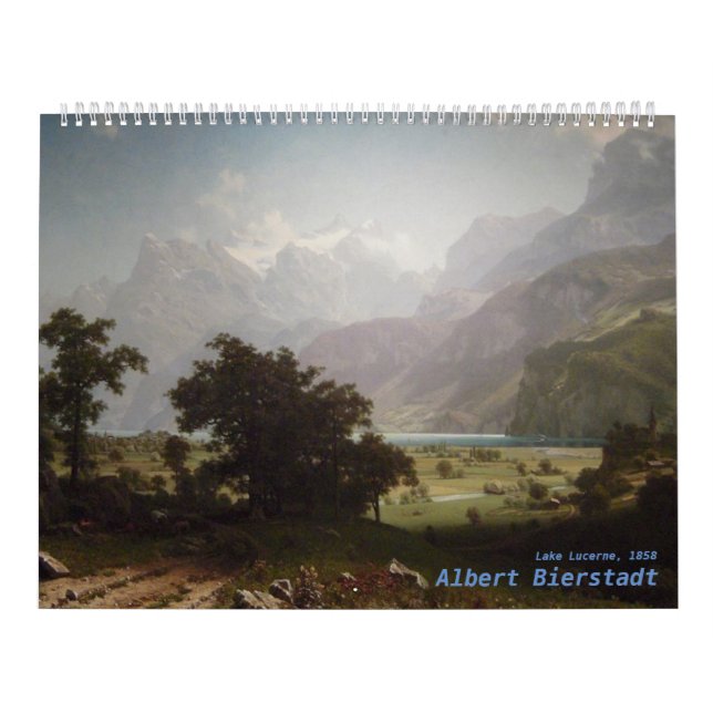 Calendario Albert Bierstadt Artwork (Tapa)