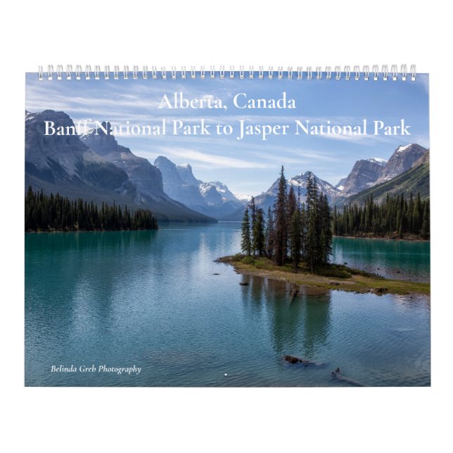 Calendario Alberta, Canadá - Banff to Parque Nacional Jasper (Tapa)