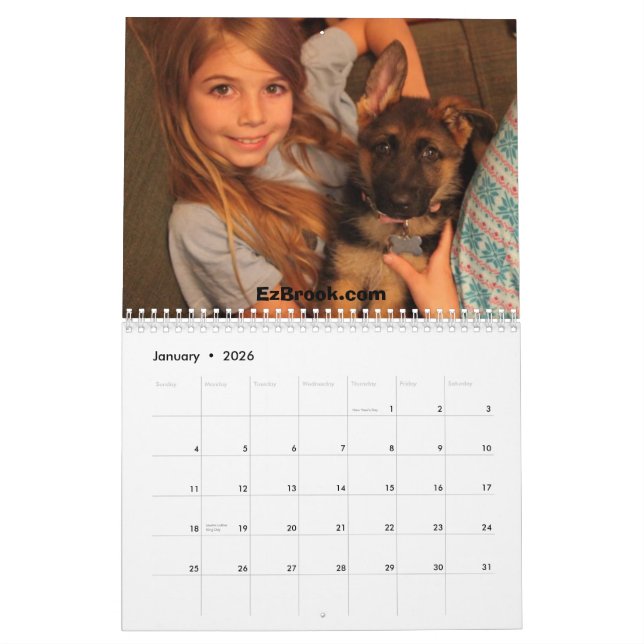 Calendario Alemán de Pastores y Niños 2013 (Jan 2026)