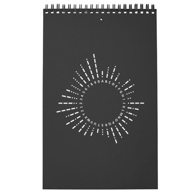 Calendario Alfabeto de código Morse (Tapa)