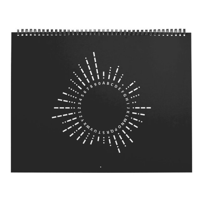 Calendario Alfabeto de código Morse (Tapa)