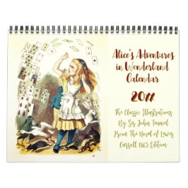 Calendario Alicia en Ilustraciones clásicos de Wonderland